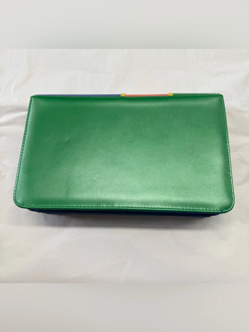 Vintage Fashion Influences Colorblock Crossbody Clutch Purse NWT Deadstock